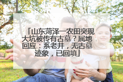 山东菏泽一农田突现大坑被传有古墓？属地回应：系老井，无古墓迹象，已回填